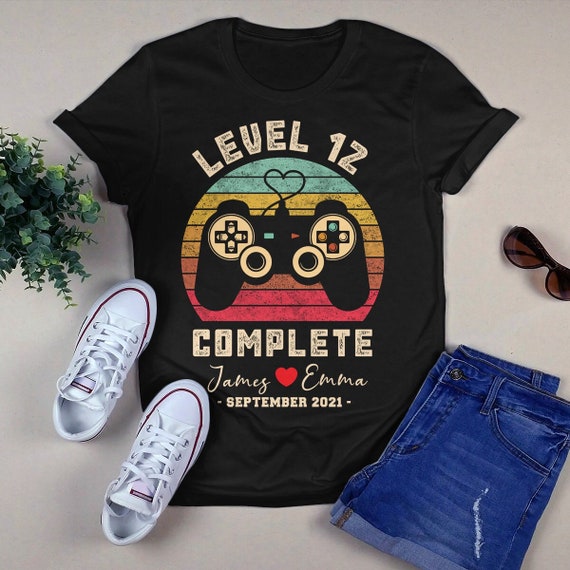 12nd Wedding Anniversary Gift - Level 12 Complete Video Gamer | Poster