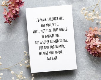Carte femme, carte drôle pour femme, carte de Noël pour femme, carte d’anniversaire pour femme, carte de Saint-Valentin pour femme, carte d’anniversaire pour femme