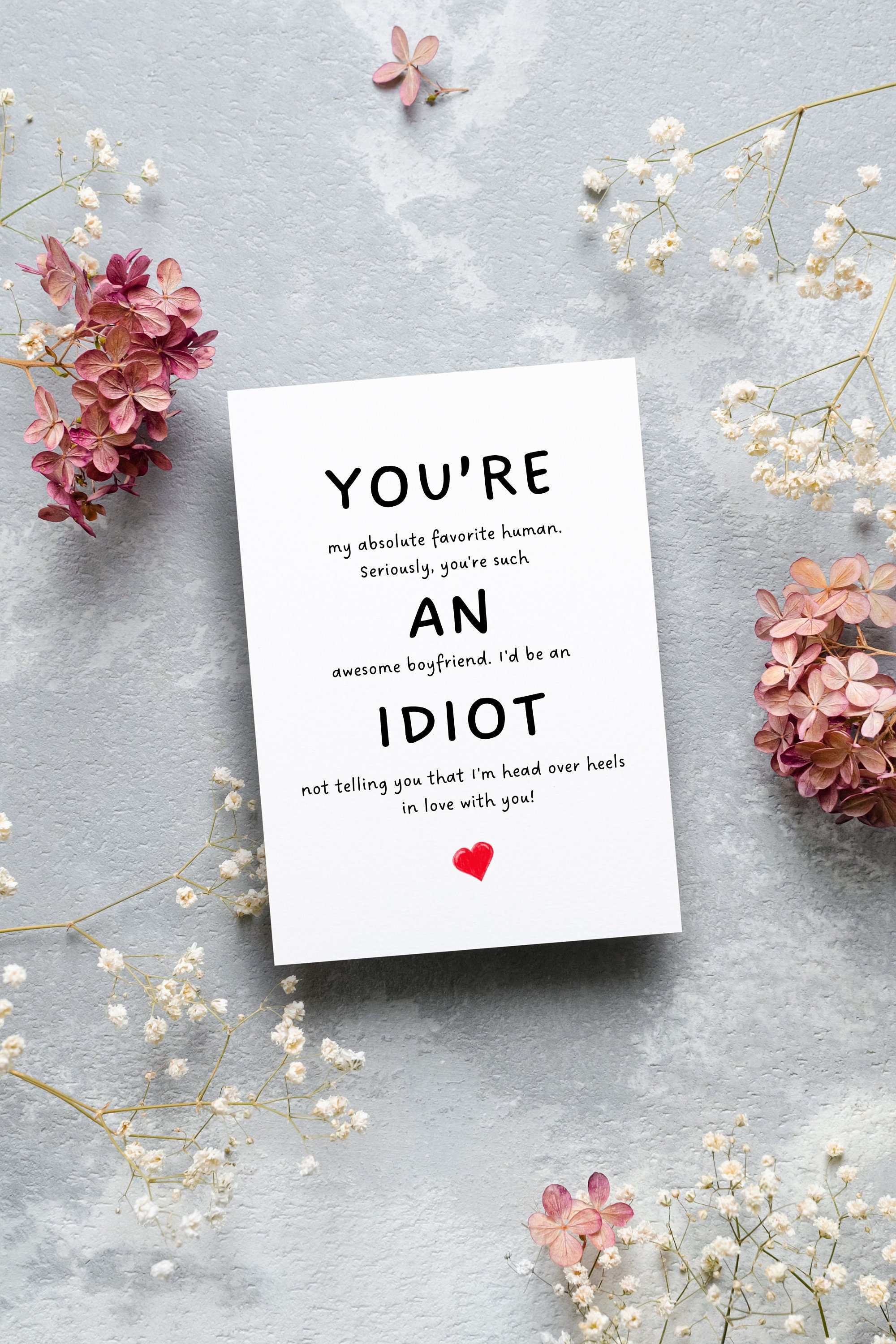 Boyfriend card, Funny card for boyfriend, Boyfriend birthday gift, boyfriend christmas gift, cute birthday card for boyfriend, gift for him
