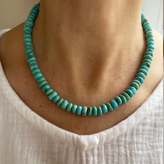 Turquoise Gemstone Mimic Necklace