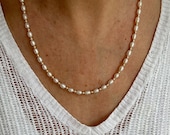 【HYERES LOR】H Edition Silver White Pearl Bead Necklace 4mm $_1.JPG?set_id=880000500F