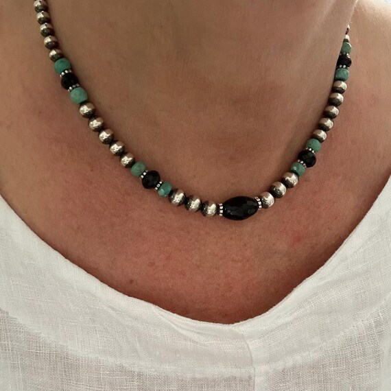 Dog Collar Carico Lake Turquoise Native American Jewelry Silver Adjustable Collar Dog Collar Carico Lake Turquoise Native American Jewelry Silver Adjustable Collar