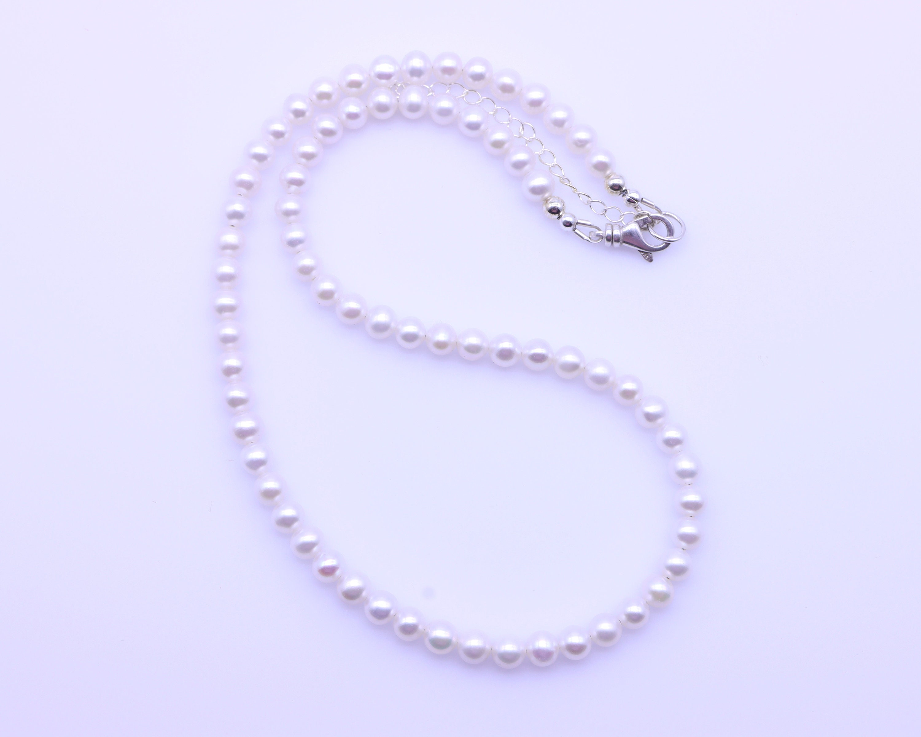 Collana d perle, grocollo d perle d'acqua dolce, madreperla organca, regalo per le, regalo