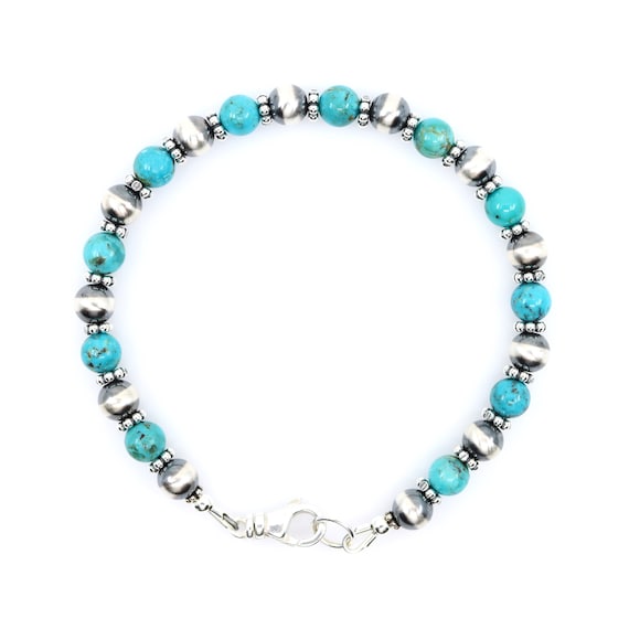 Kingman Turquoise Beaded Bracelets Kingman Turquoise Beaded Bracelets