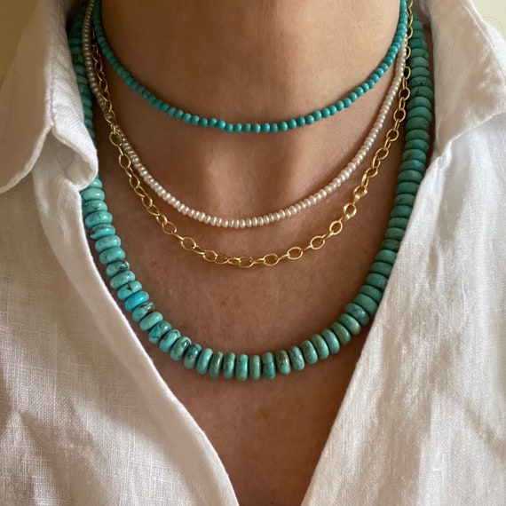 Omg Huge Beads!! Vintage Navajo Green Turquoise Sterling Native American Jewelry Silver Necklace Omg Huge Beads!! Vintage Navajo Green Turquoise Sterling Native American Jewelry Silver Necklace