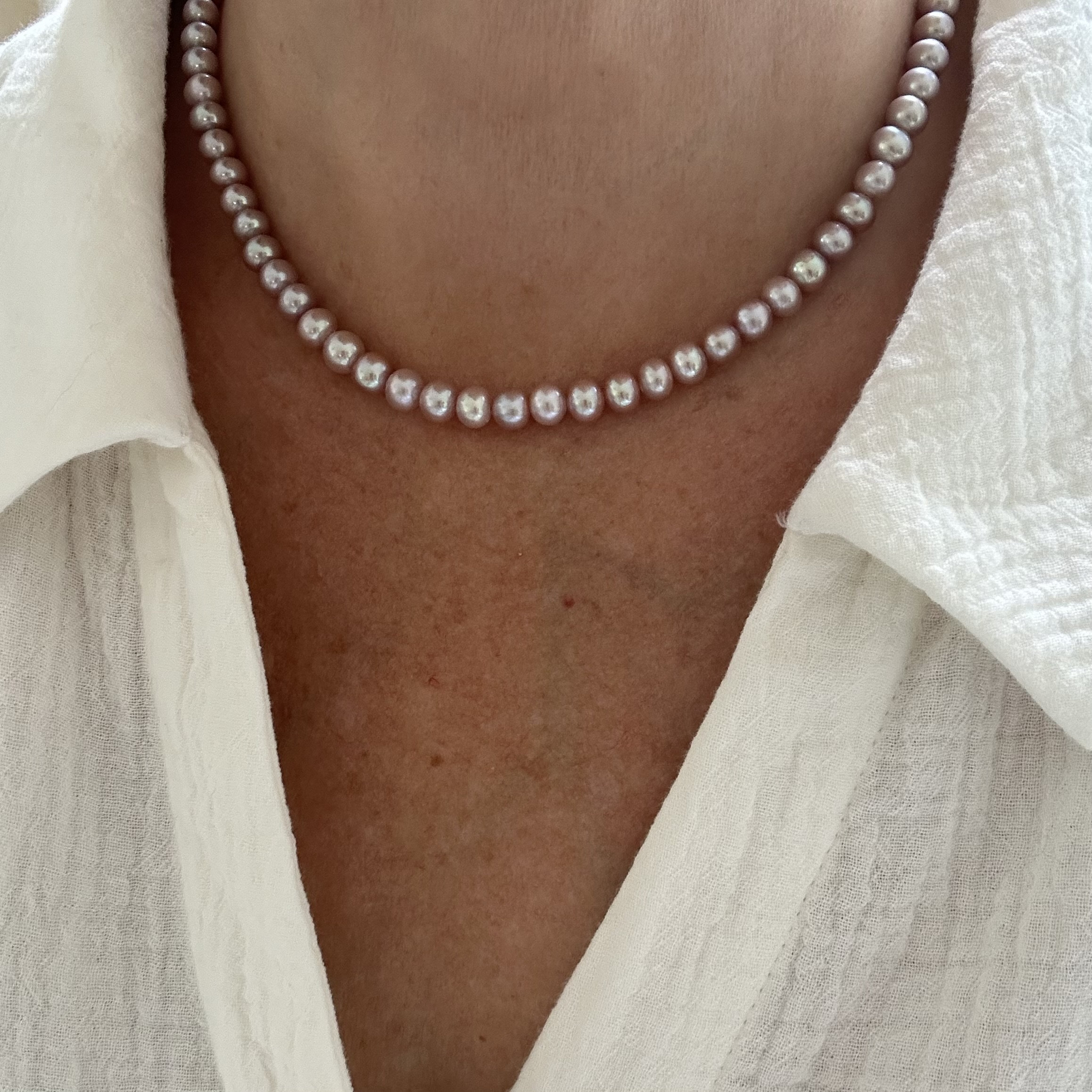 【BLACKPURPLE】[SET] Rebold D7 Pearl Necklace BLACKPURPLE (ブラックパープル) - [SET] Rebold D7 Pearl