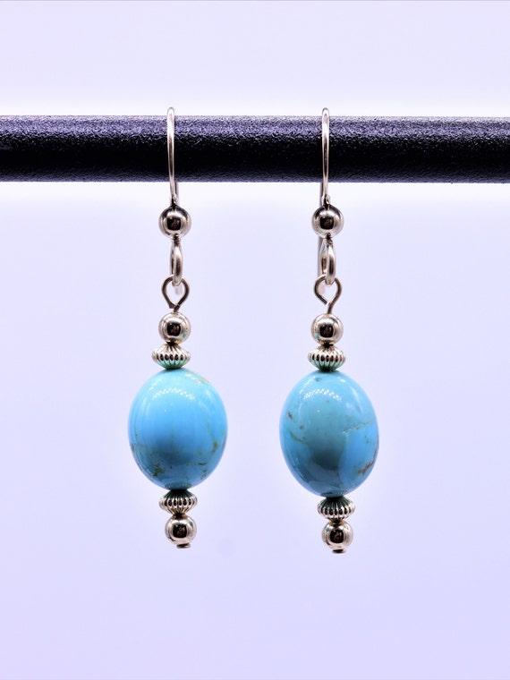 Turquoise & Sterling Silver Earrings - Ernest Hawthorne – High Lonesome  Trading