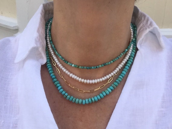 Navajo Turquoise & Spiny Spice Sterling Silver Beaded Necklace 16 inch –  Nizhoni Traders LLC, Silver Beaded Necklace - valleyresorts.co.uk