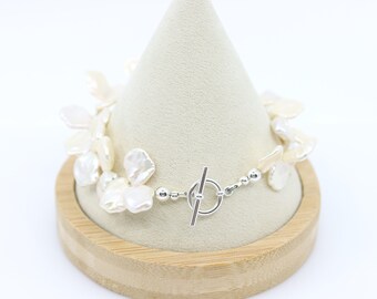 Maman et Sophie - BRACCIALE MAMAN ET SOPHIE ZAFFIRO E PERLA ARGENTO 925 BPISF2ZAPE | Gioielli