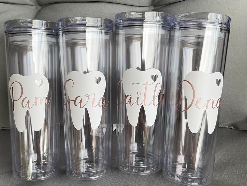 Dental Name Cups Etsy