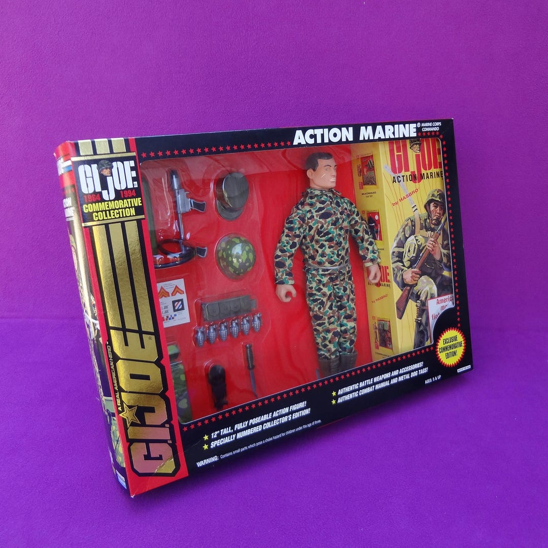 G.I. Joe Commemorative Collection Brunette Hair Action Marine