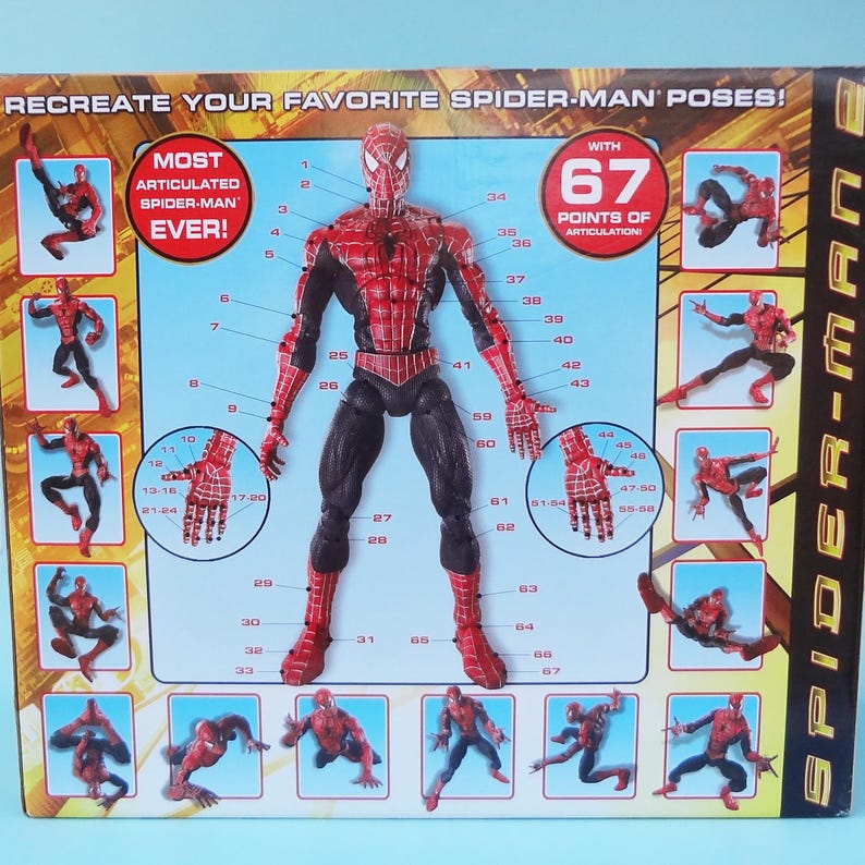 Amazing Spider-Man * Raro * La figura de acción súper articulada definitiva de 45 cm (MIB) imagen 6