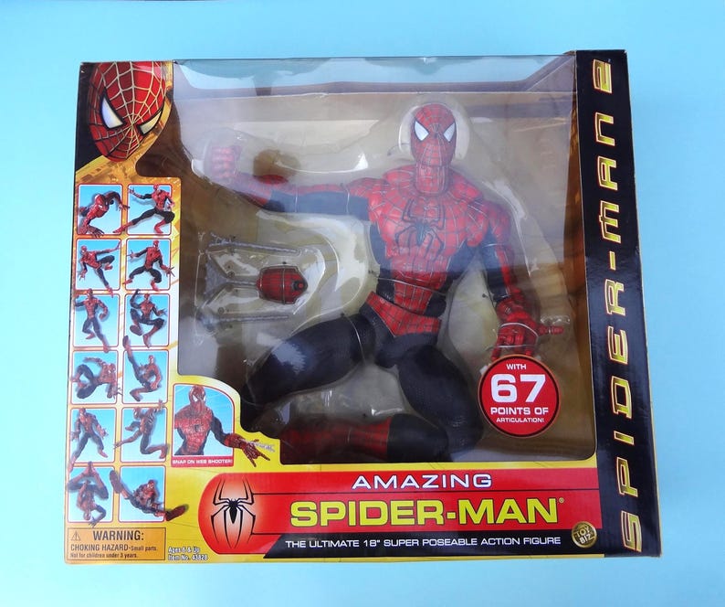 Amazing Spider-Man * Raro * La figura de acción súper articulada definitiva de 45 cm (MIB) imagen 8