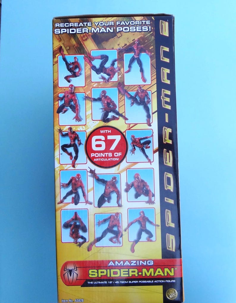 Amazing Spider-Man * Raro * La figura de acción súper articulada definitiva de 45 cm (MIB) imagen 10