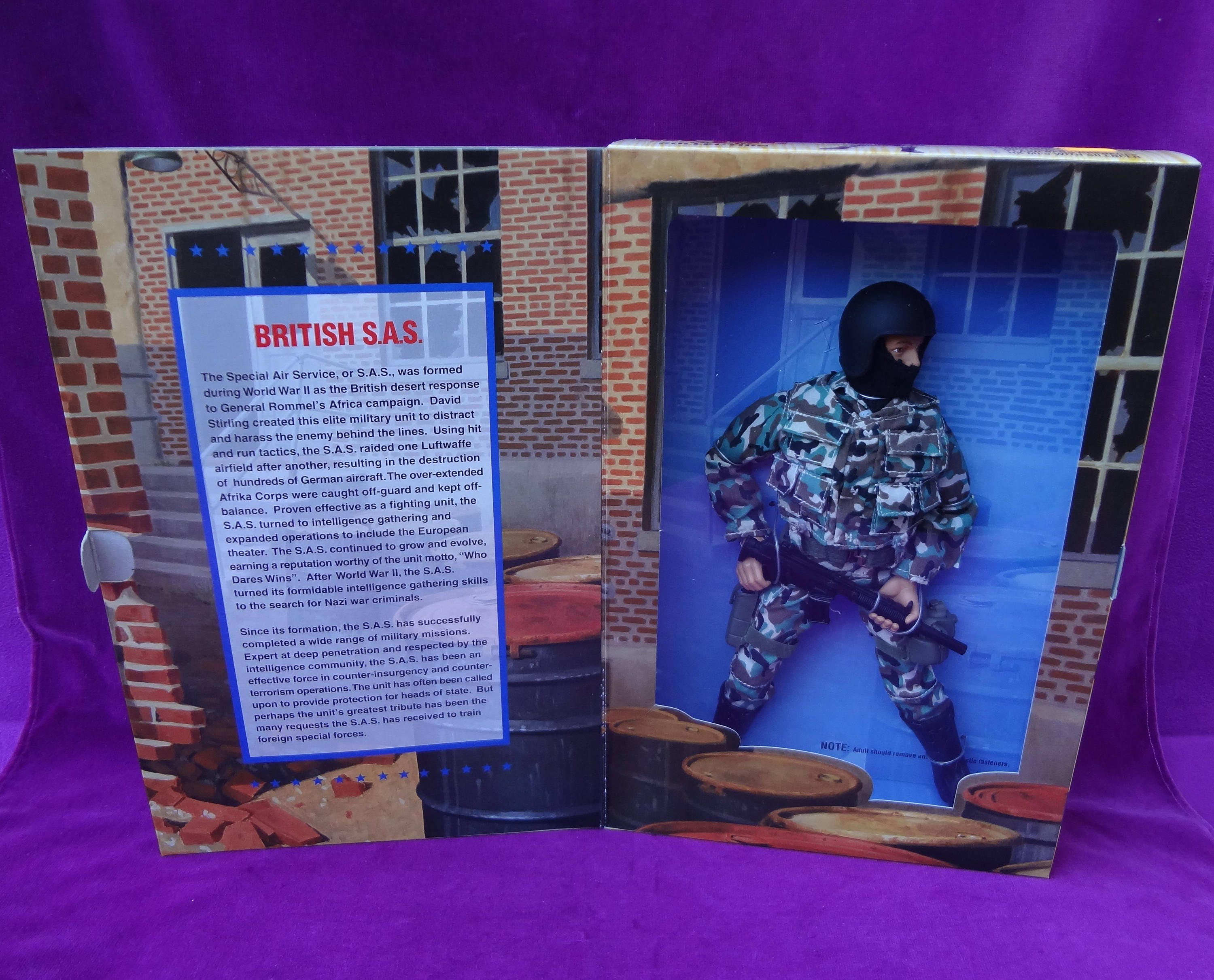 British SAS 1/6 Scale GI Joe Action Figures MP5 Machine Gun Action Figures