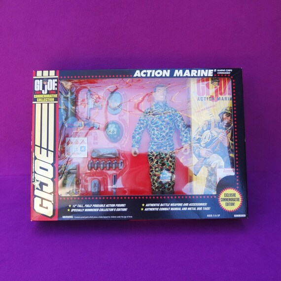 G.I. Joe Commemorative Collection Brunette Hair Action Marine