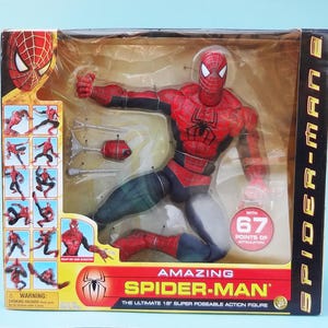 Amazing Spider-Man * Raro * La figura de acción súper articulada definitiva de 45 cm (MIB) imagen 4