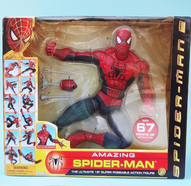 Amazing Spider-Man * Raro * La figura de acción súper articulada definitiva de 45 cm (MIB) imagen 4