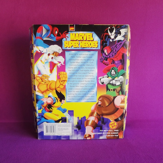 Marvel Super Heroes Spider Man Vs. Lizard Vintage 1997 Toy Biz