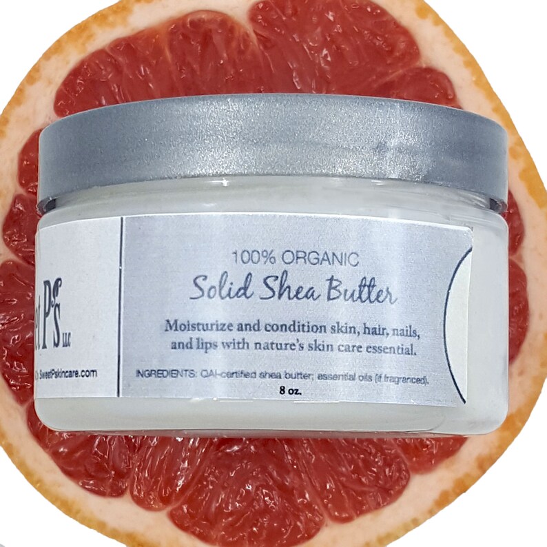 Solid Shea Butter Citrus Scents Moisturizing Shea Butter Etsy