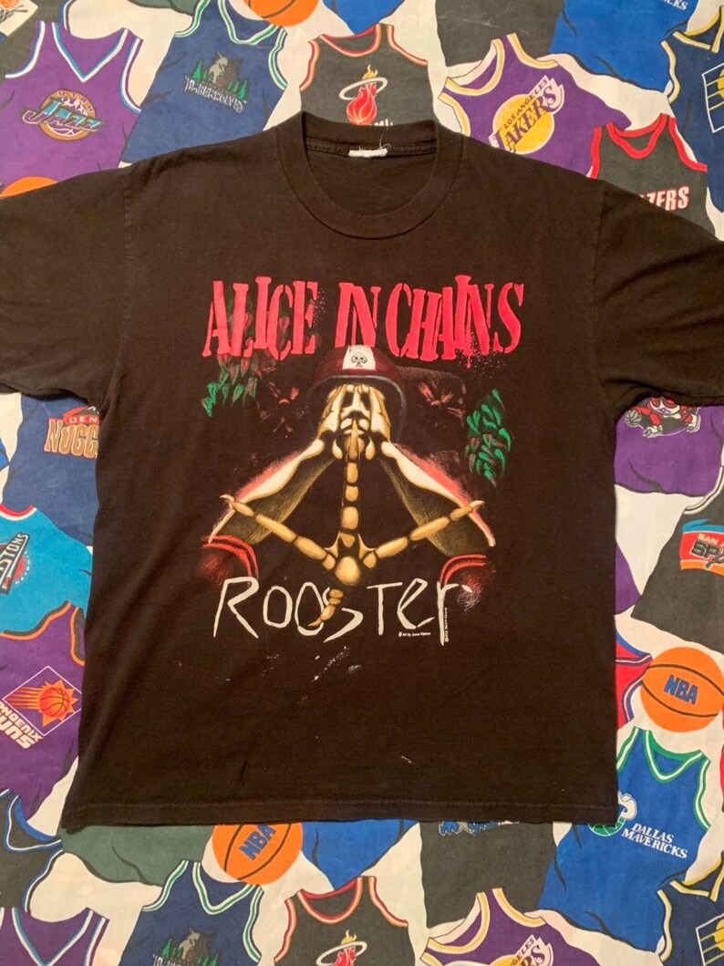 alice in chains rooster t shirt