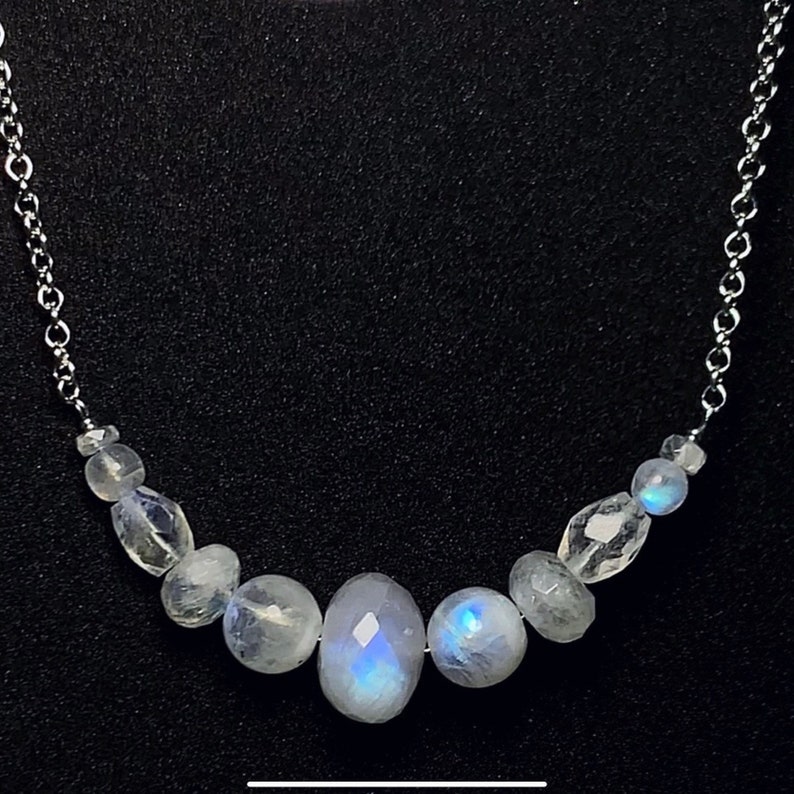Genuine Sri Lanka Moonstone Necklace Etsy