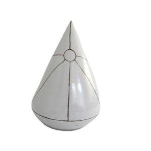 Vintage Hand Made Signed Erskine Pottery Cone Art Object Sculpture