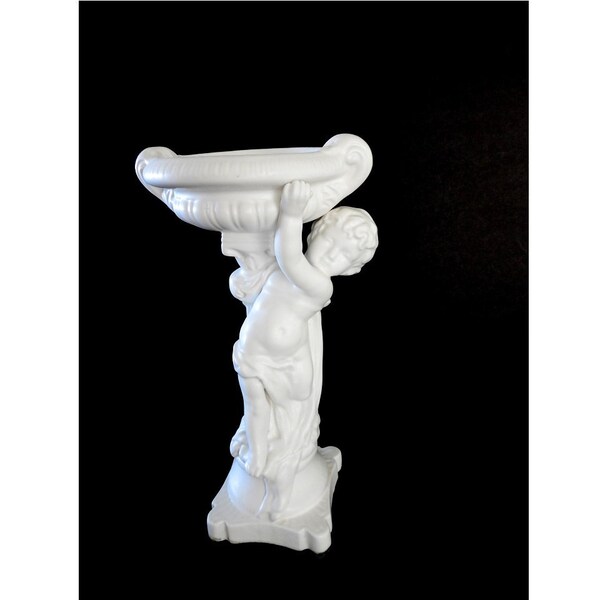 Vintage Inarco Ceramic Cherub Pedestal Dish