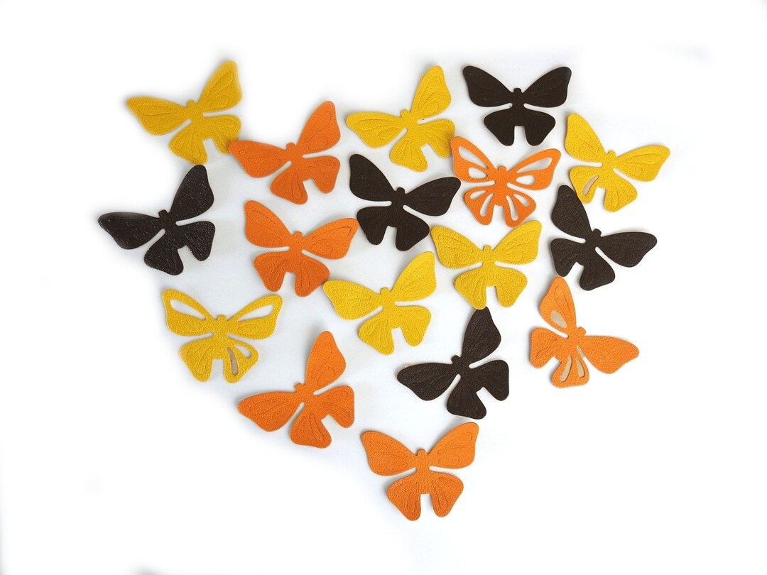 Vintage Faux Leather Sticky Butterfly Applique Etsy