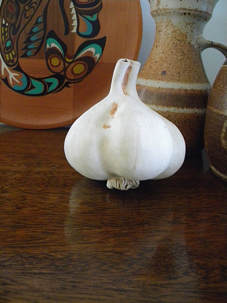 Ceramic Garlic Sculpture Kitchen Decor Naturalistic Bulb of Etsy