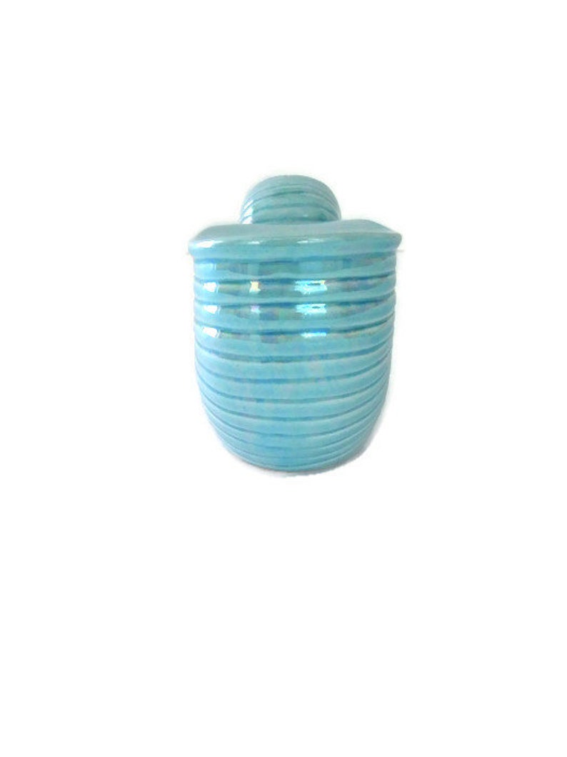 NOS High Lustre Glaze Ceramic Seashell Toothbrush Holder Made in Japan
