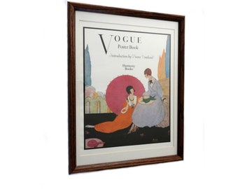 Vintage Poster of Antique Vogue Magazine Cover Introduction By Diana Vreeland