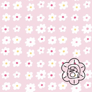 Pink floral seamless pattern