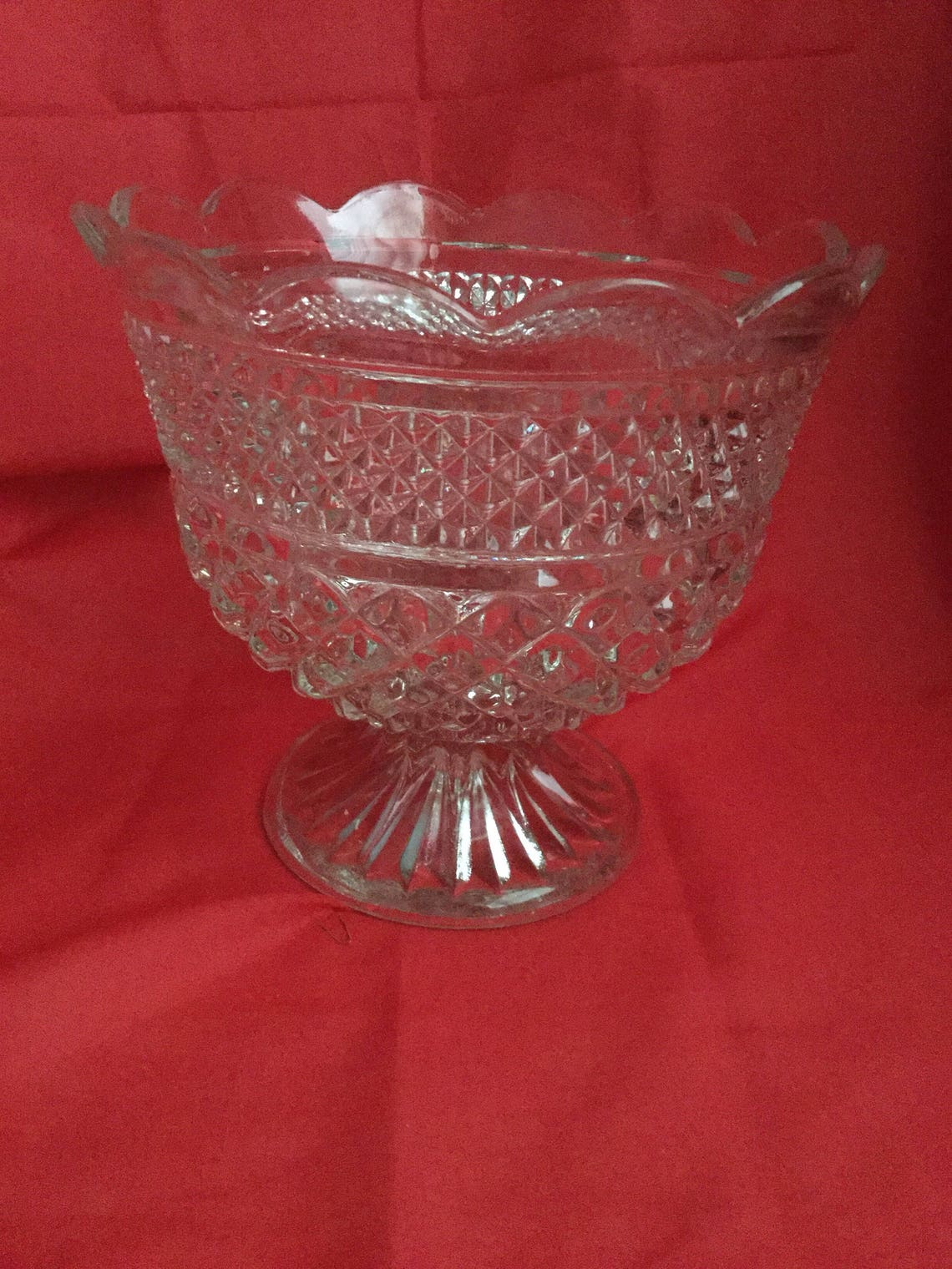 Indiana Glass Compote Bowl Etsy