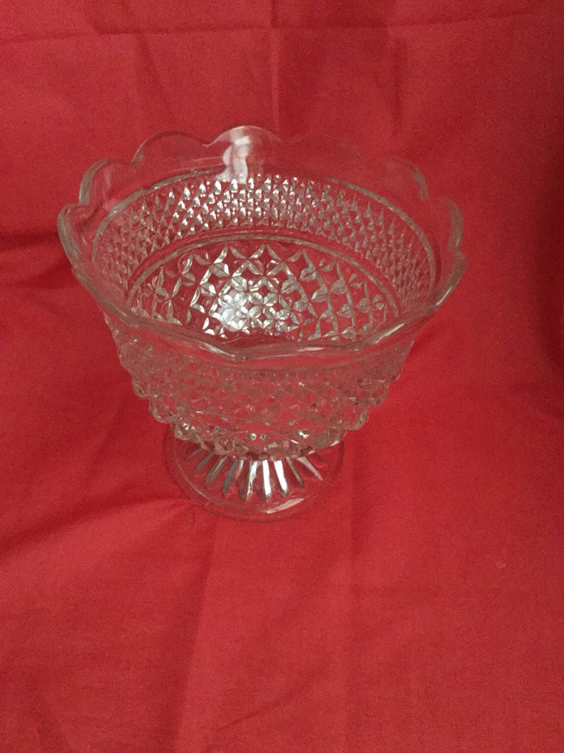 Indiana Glass Compote Bowl Etsy