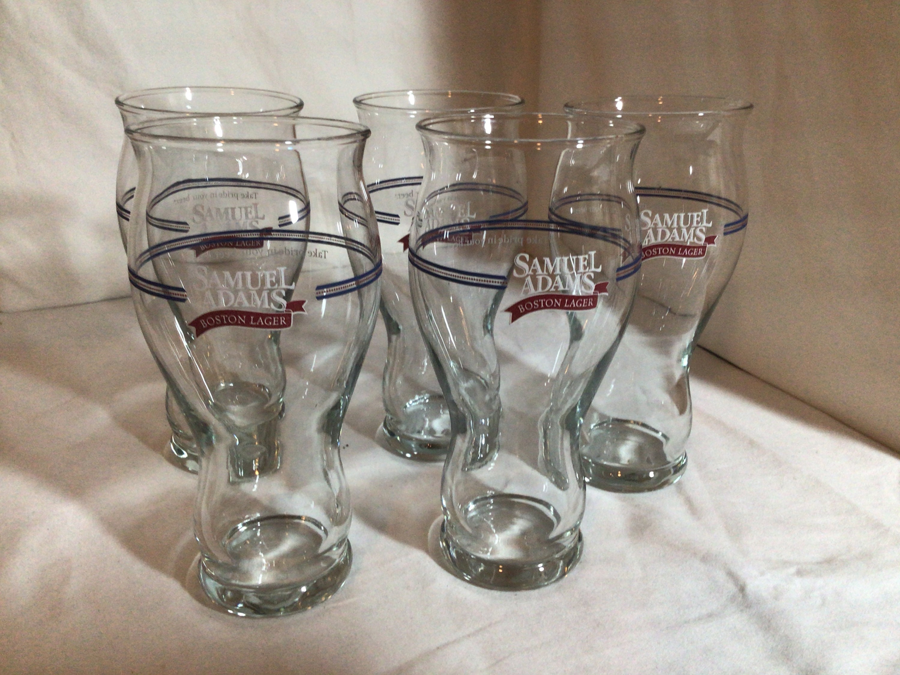 Vintage Samuel Adams beer glasses Etsy