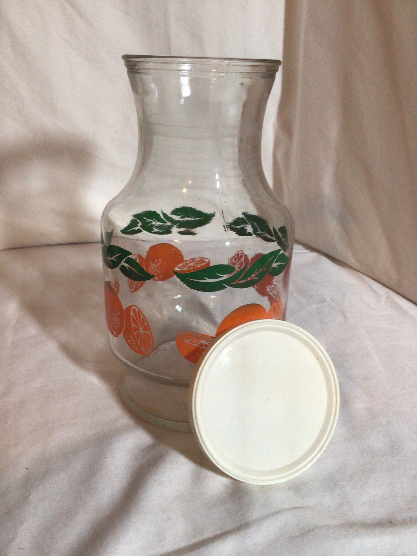 Vintage orange juice carafe set Etsy
