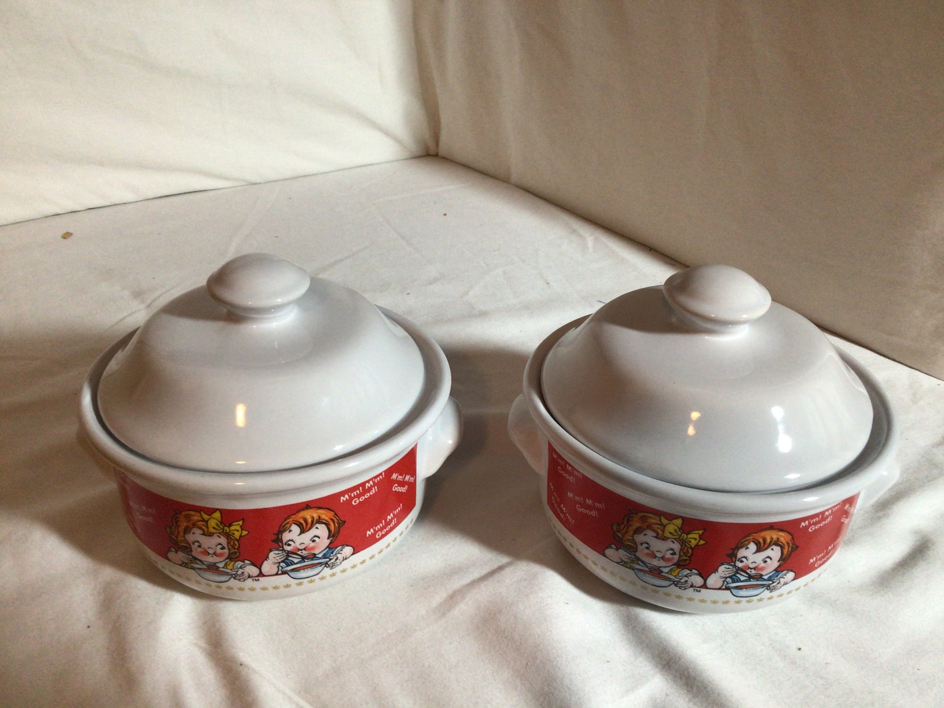 Vintage Campbell Soup Mugs With Lids Etsy