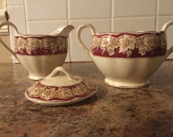 Vintage grindley sugar and creamer