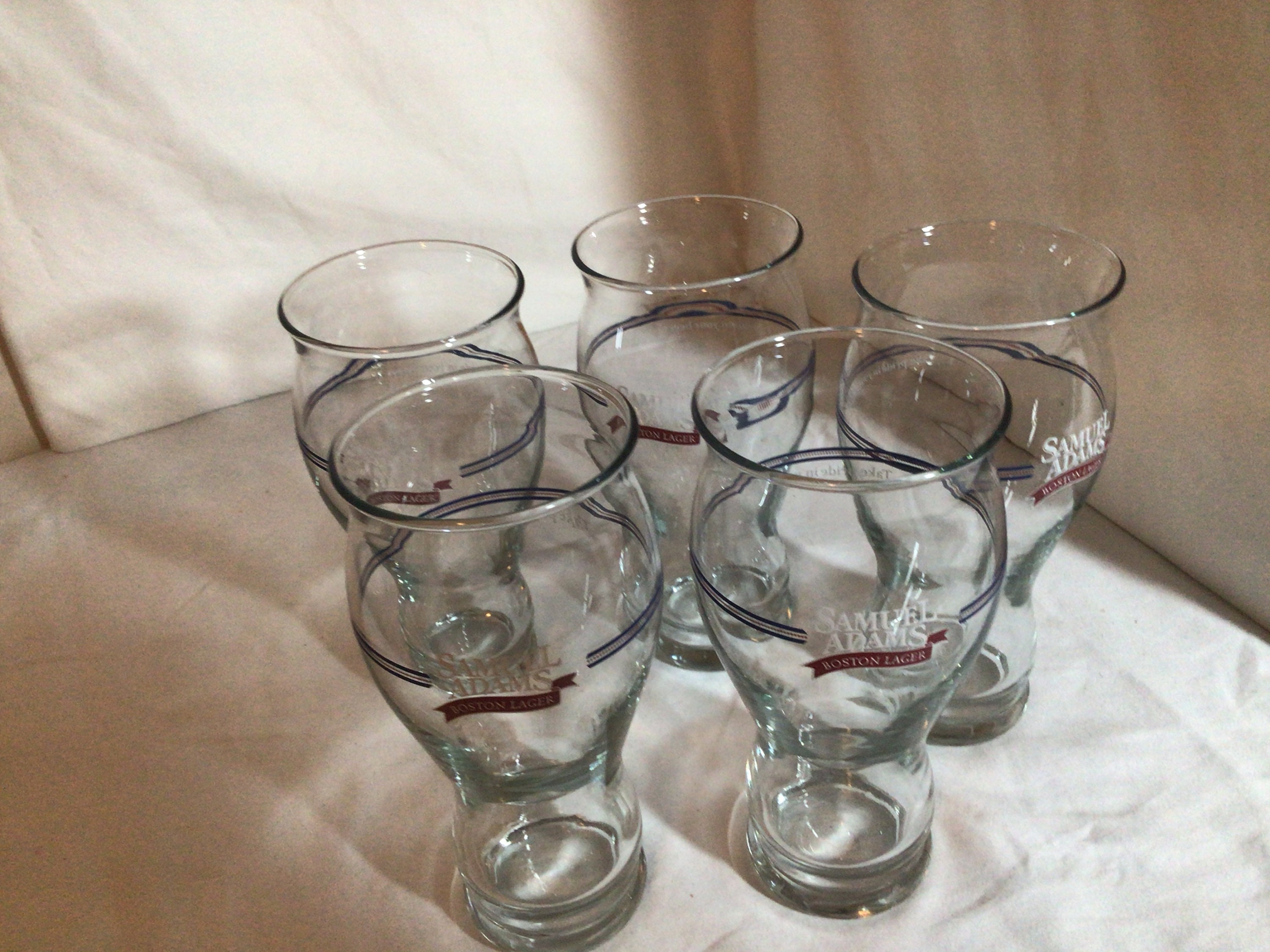 Vintage Samuel Adams beer glasses Etsy