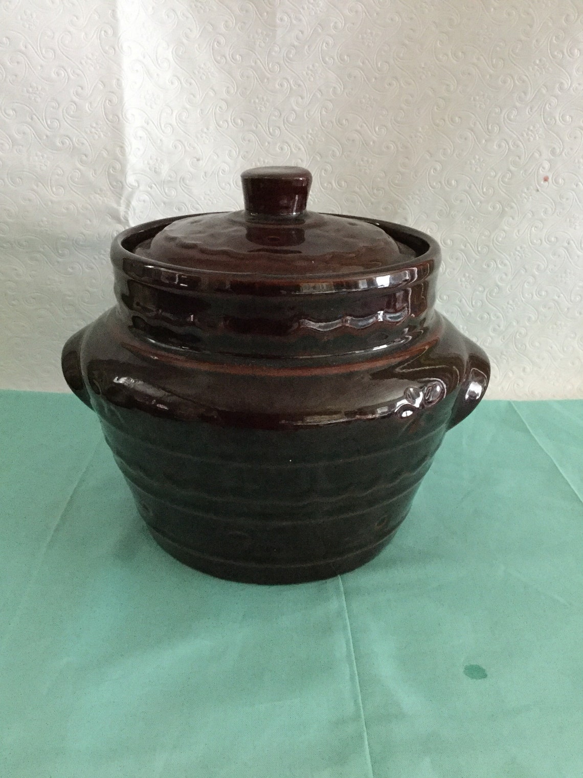 Vintage Oven Proof Bean Pot. - Etsy