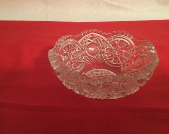 Vintage  lead crystal  bowl