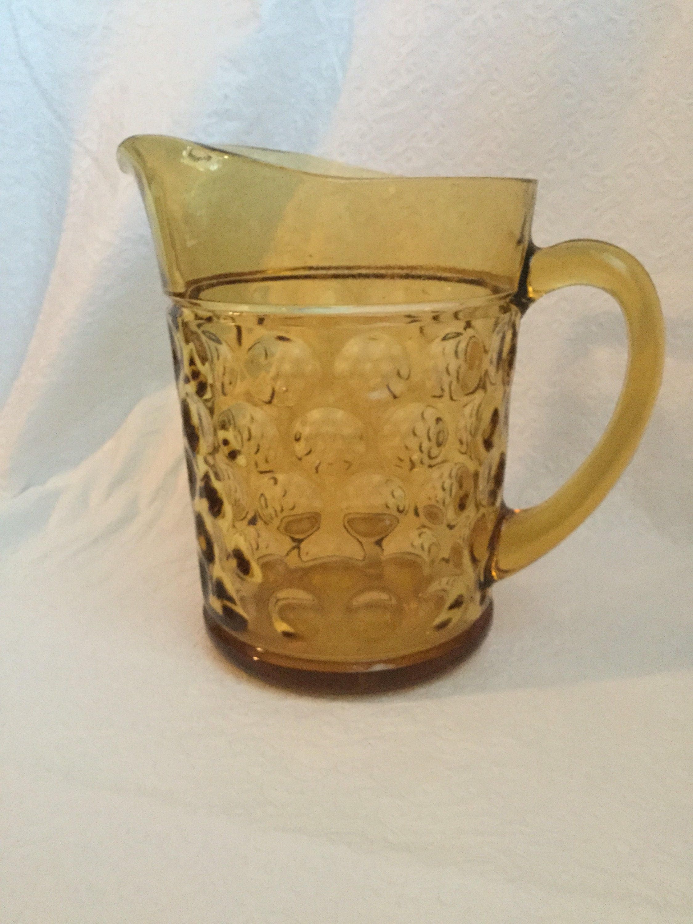 Thumbprint Pitcher and Glasses Etsy