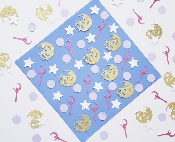 Sailor Moon Inspired Confetti Sailor Moon Party Etsy
