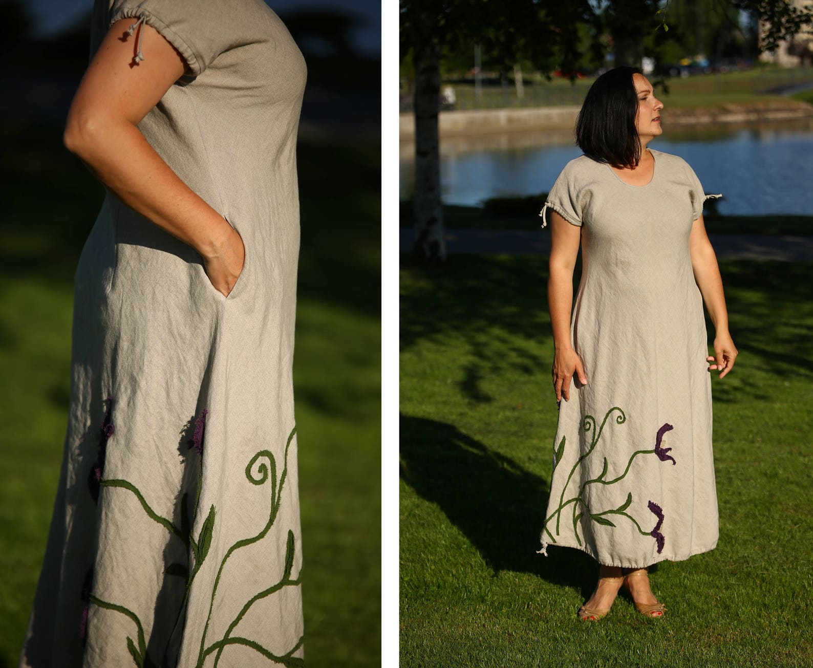 Plus Size Linen / Big Size Dress / Natural Linen Maxi Dress Etsy — free download
