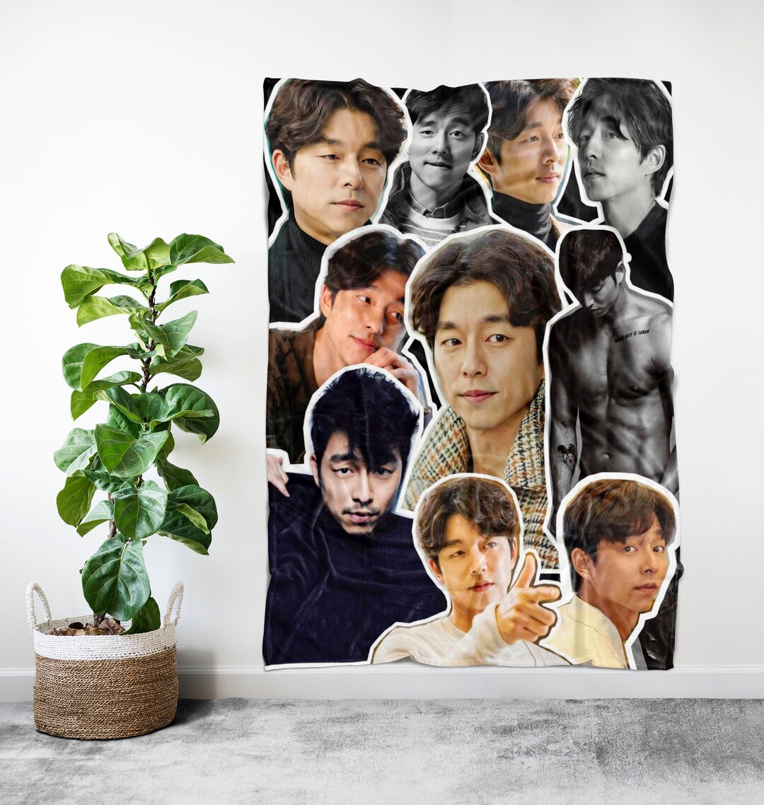 Gong Yoo Fleece Blanket Medium & Large, Kdrama Watching Blanket, Kdrama