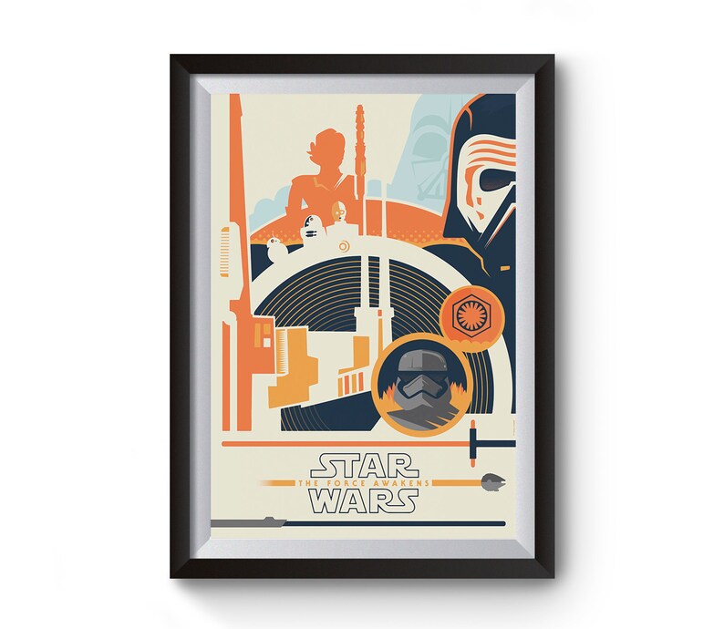 Wandtattoos Wandbilder Star Wars Vii The Force Awakens Art Poster Format A3 Top Print Mobel Wohnen Ctvc Cl