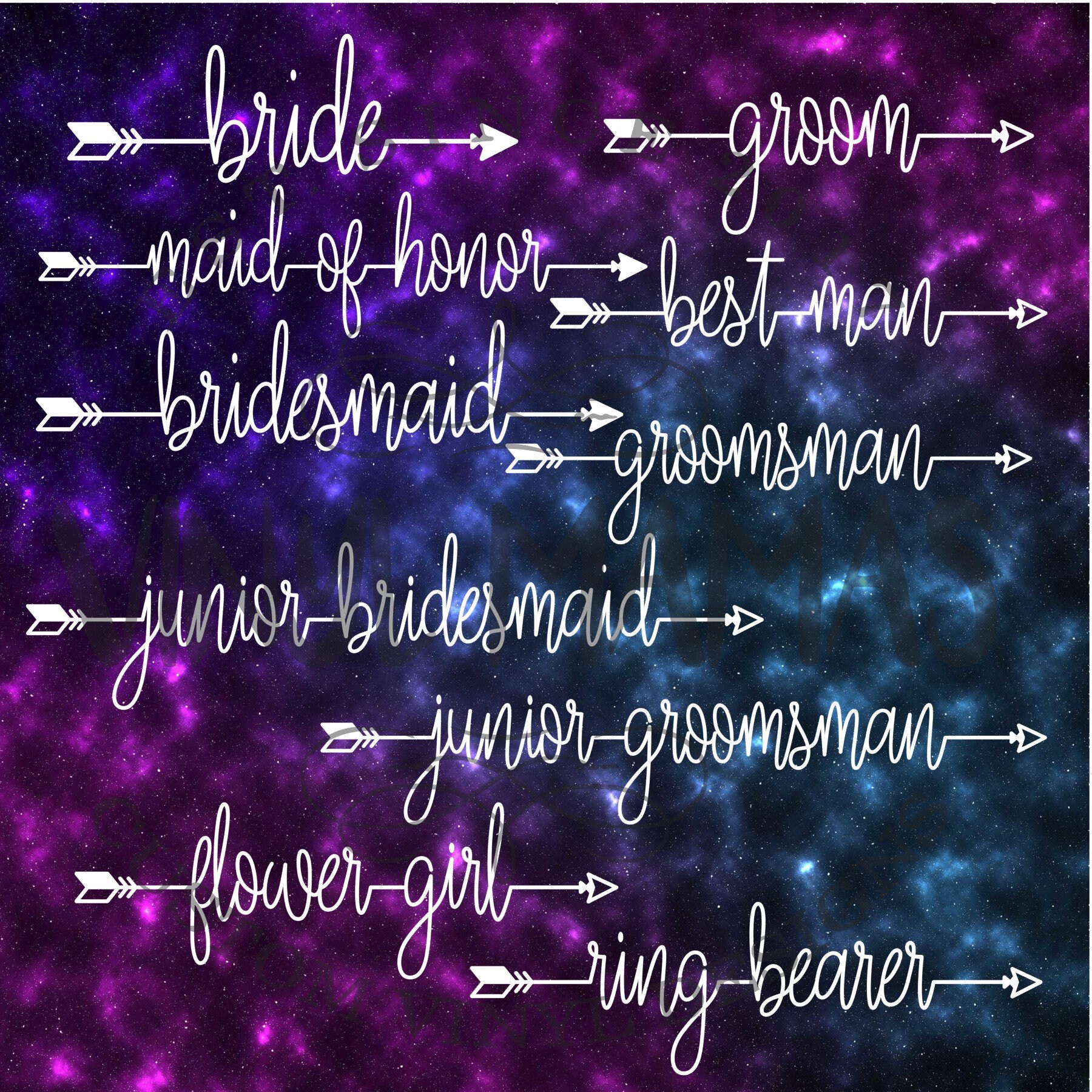 Download Wedding Party Names Svg Etsy