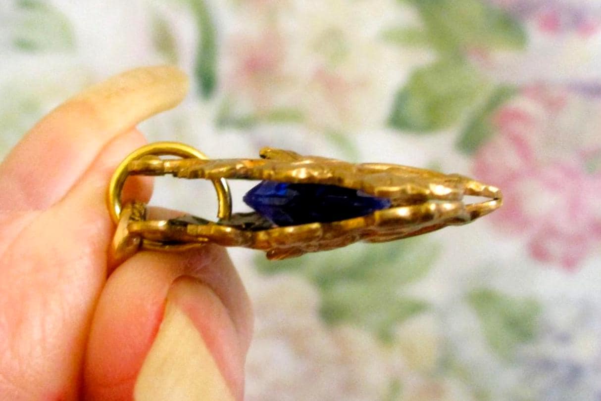 ANTIQUE Simmons Watch Chain and Ornate Fob – 12K GOLD FILL Late