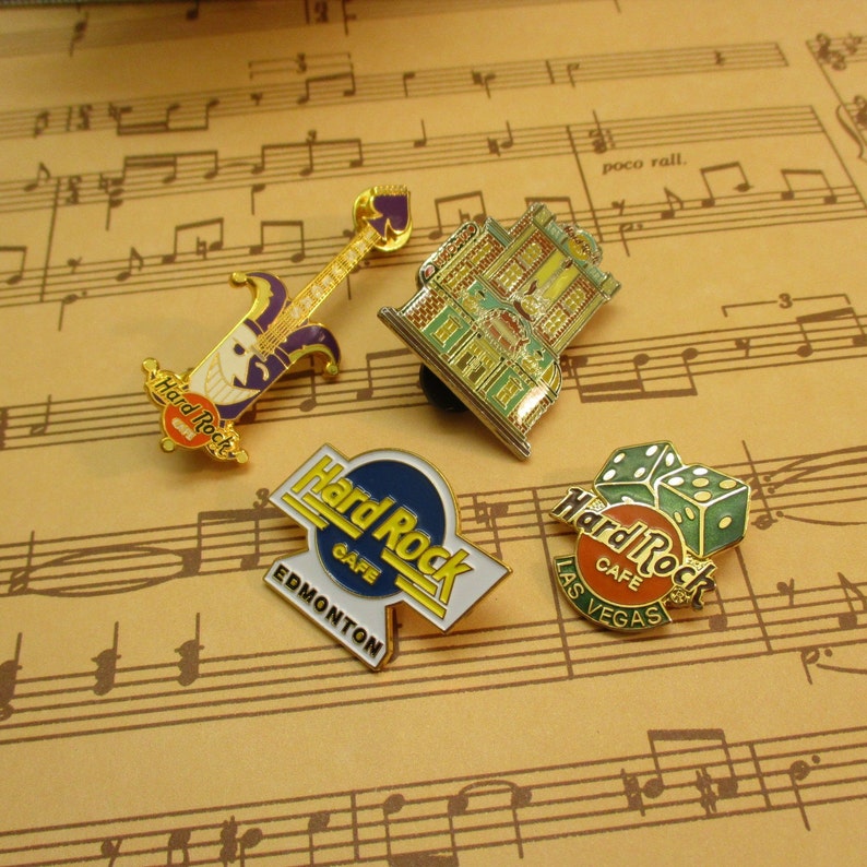 Hard Rock Cafe Pins Vintage HRC Collectible Pin Lot Las | Etsy